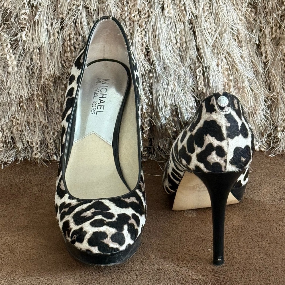 Michael Kors Black and White Stiletto Heels